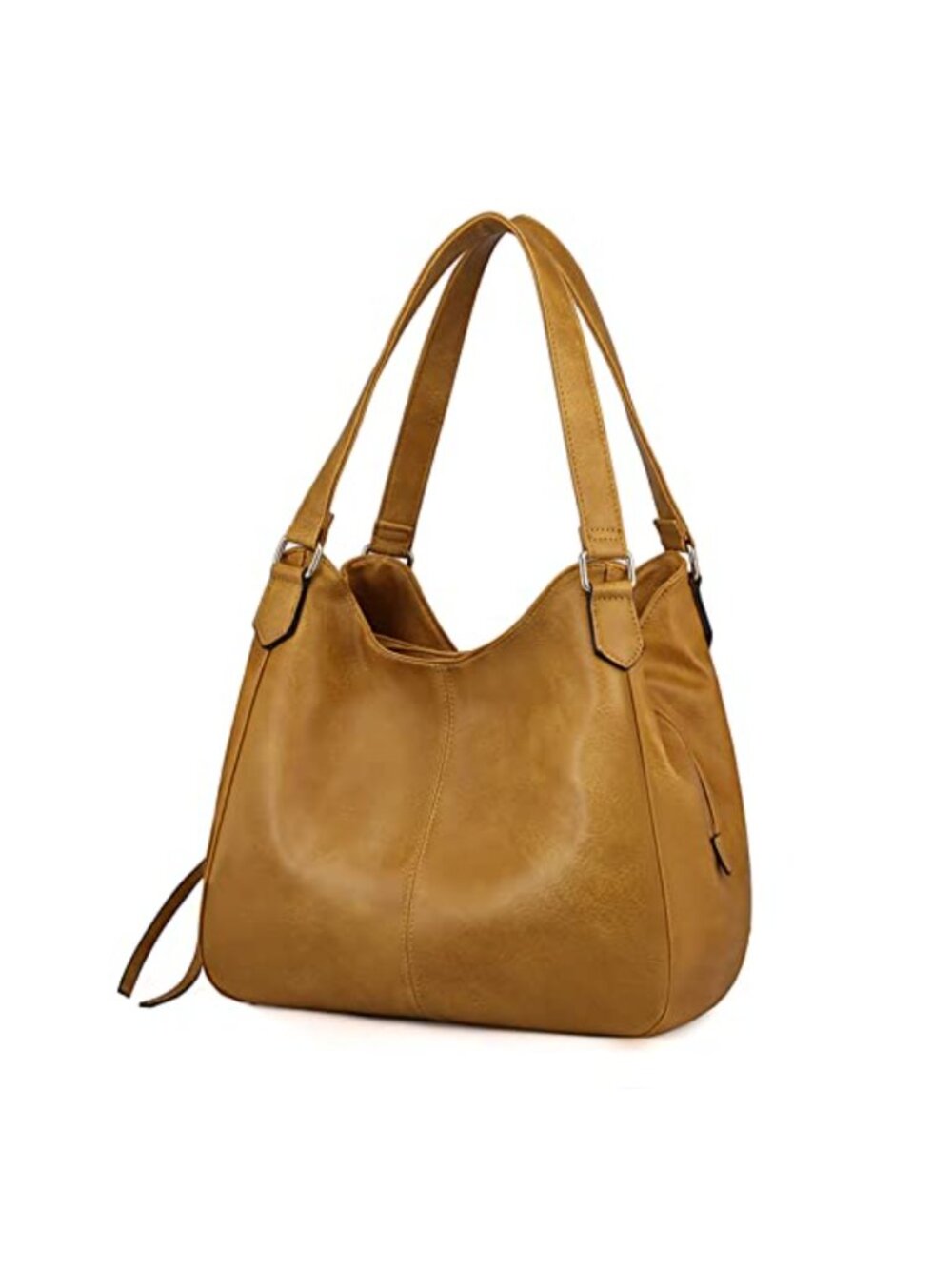 DOURR Multi-Pocket Shoulder Bag Vegan Leather Hobo Purse